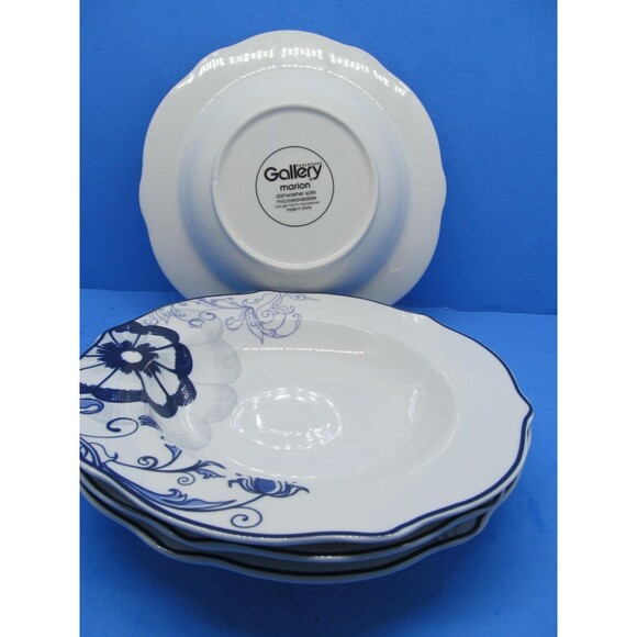 Tabletops Gallery Marion Soup Bowls and Salad Plate Lot of 5 pieces - Picture 4 of 9